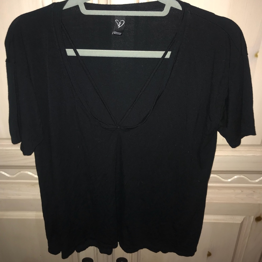 Perfect long v neck t shirt